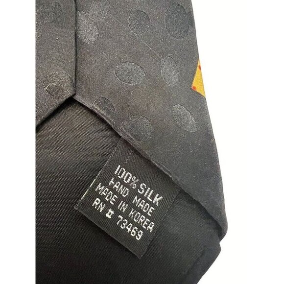 100% Silk Made in Korea Addiction Christmas‎ Gifts Cartoon Mice Festive Neck Tie - Picture 5 of 5